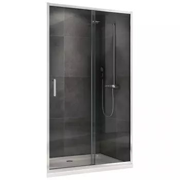 Душевая дверь ABBER Schwarzer Diamant AG301005, 100х190 см, прозрачная, раздвижная