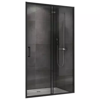 Душевая дверь ABBER Schwarzer Diamant AG30130B5, 130х190 см, прозрачная, раздвижная