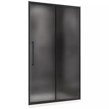 Душевая дверь ABBER Schwarzer Diamant AG30130BMH, 130х195 см, матовое стекло, раздвижная