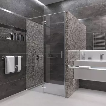 Душевая дверь Veconi Vianno VN73-100-01-C4, 1000х1950 мм, прозрачная, распашная, хром