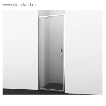 Душевая дверь Wasserkraft Berkel 48P04, 900 x 2000 мм, распашная, универсальная