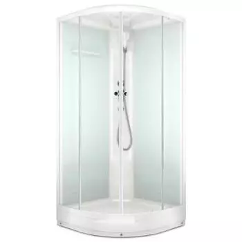 Душевая кабина DOMANI-Spa Delight 88, поддон 15 см, белые стенки, 8080 см, матовая