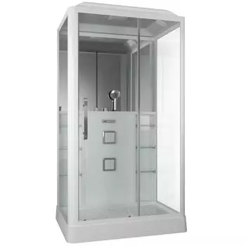 Душевая кабина GROSSMAN GR127L, 90x120x225 см, низкий поддон 15 см, стекло прозрачное