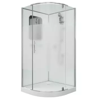 Душевая кабина GROSSMAN GR170, 100х100х205 см, низкий поддон 15 см, стекло прозрачное