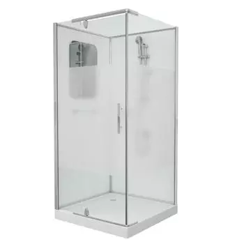 Душевая кабина GROSSMAN GR171QR, 90х90х205 см, низкий поддон 15 см,правая, стекло прозрачное 71118