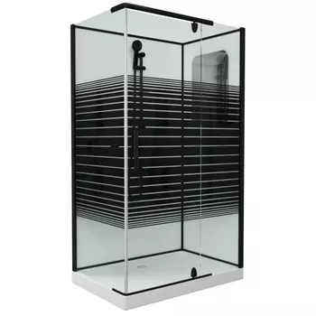 Душевая кабина GROSSMAN GR272QR, 120х80х205 см, поддон 15 см, правая, стекло прозрачное