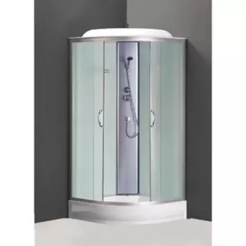 Душевая кабина Loranto CS-6681F, 80 x 80 x 215 см, матовое стекло 4 мм, низкий поддон 13 см