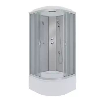 Душевая кабина NG-2307-14, 80х80х215 см, поддон 38 см, стекло матовое