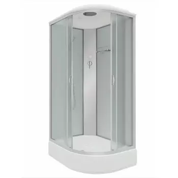 Душевая кабина NG-33084-14L, 100х80х215 см, поддон 26 см, стекло матовое, левая