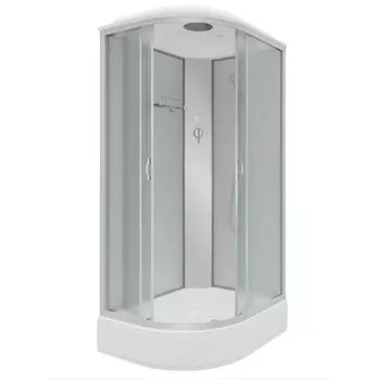 Душевая кабина NG-33184-14R, 110х80х215 см, поддон 26 см, стекло матовое, правая