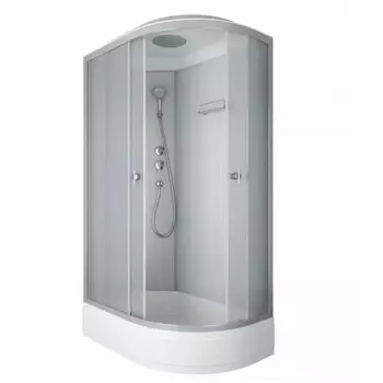 Душевая кабина NG-3324-14L, 120х80х215 см, поддон 26 см, стекло матовое, левая