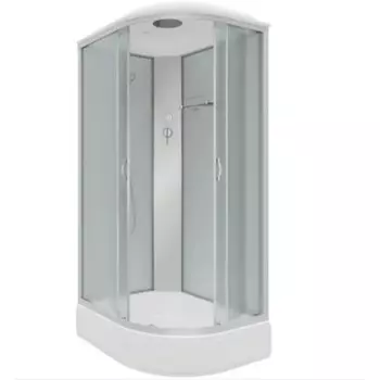 Душевая кабина NG-33394-14L, 130х90х215 см, поддон 26 см, стекло матовое, левая