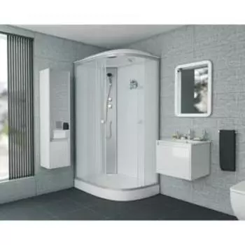 Душевая кабина NG-4312-08L, 120х80х215 см, поддон 13 см, матовое стекло