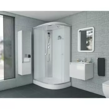 Душевая кабина NG-4312-14L, 120х80х215 см, поддон 13 см, матовое стекло