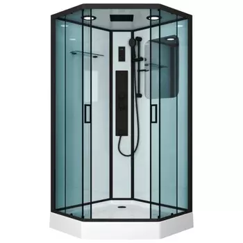 Душевая кабина NG-6901-01GD BLACK, 90х90х220 см, поддон 16 см, стекло тонированное