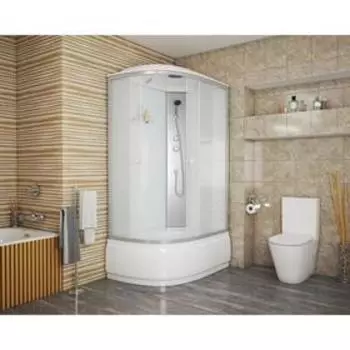 Душевая кабина NG-7310-14R, 120х80х215 см, поддон 40 см, матовое стекло