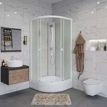 Душевая кабина Niagara Promo P100/26/MT/BK, 100х100х200 см, поддон 26 см, без крыши