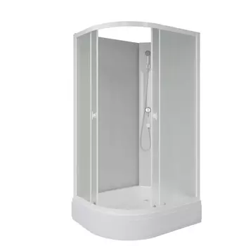 Душевая кабина Niagara Promo P110/80/26R/MT/BK, 110х80х200 см, без крыши, правая