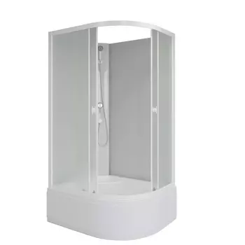 Душевая кабина Niagara Promo P110/80/40L/MT/BK, 110х80х195 см, без крыши, левая