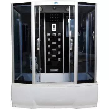 Душевая кабина ВМ 8828, 150 85 215 см, глубокий поддон, тонированная, гидромассаж, электрика