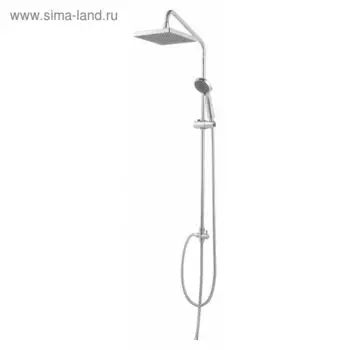 Душевая колонна BRAVAT FIT S для душа без смесителя (верхний душ квадратной формы)