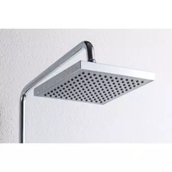 Душевая колонна BRAVAT OPAL, со смесителем для ванны, поворотный излив (верхний душ квадратной формы)
