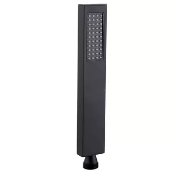 Душевая лейка ABBER AF0050B, 1 режим, латунь, черная, матовая