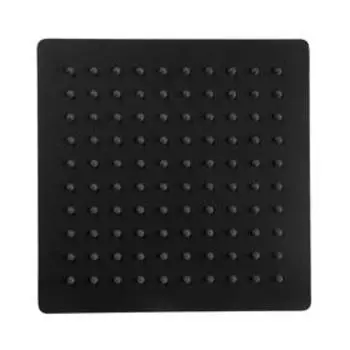 Лейка для душа Accoona А355F-1, тропическая, черная, 2020 см, нерж. сталь