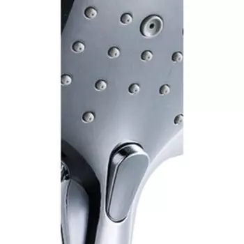 Душевая лейка BRAVAT Squaer P70143CP-RUS, прямоугольная, 3 режима, 140х110 мм, цвет хром