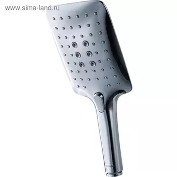 Душевая лейка BRAVAT Squaer P70143CP-RUS, прямоугольная, 3 режима, 140х110 мм, цвет хром