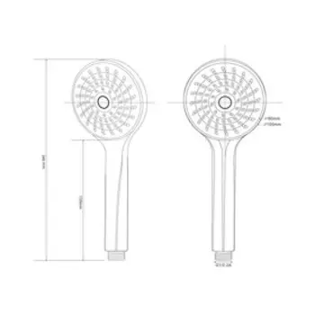 Душевая лейка ESKO SSP751, 1 режим