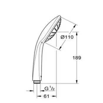 Душевая лейка GROHE Euphoria Mono