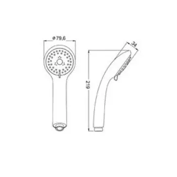 Душевая лейка IDDIS A11031, 3 режима