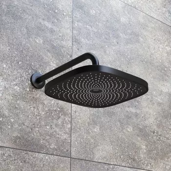 Душевая лейка IDDIS SpaHome SPA26BSi64, квадратная верхняя, цвет чёрный