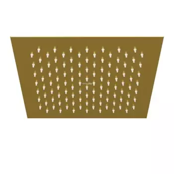 Душевая лейка WasserKRAFT A198, тропическая, 250 x 250 мм, нержавеющая сталь, золото
