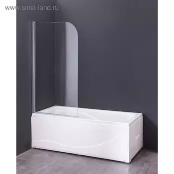 Душевая шторка Loranto CS-F01, 120 x 65 см, прозрачное стекло 6 мм