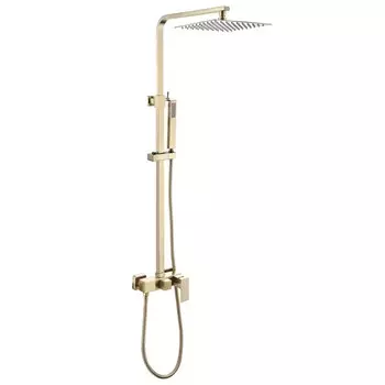 Душевая система ABBER Daheim AF8220G, тропический душ, душевой набор, цвет золотой