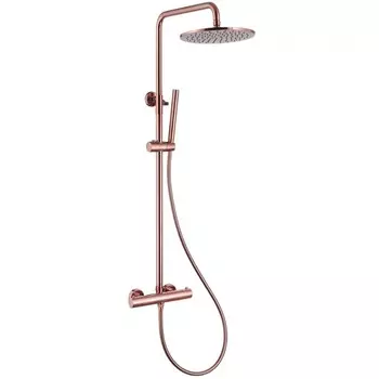 Душевая система ABBER Wasser Kreis AF8160RG, душевой набор, термостат, цвет розовое золото 1055240