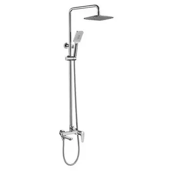 Душевая система BRAVAT Arden F6351385CP-A1-RUS, со смесителем и тропическим душем, хром