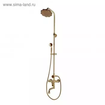 Душевая система Bronze de Luxe 10120PF, излив, тропический душ, ручная лейка, латунь