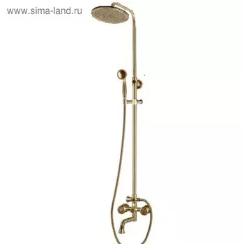 Душевая система Bronze de Luxe 10121PR, излив 20 см, тропический душ, ручная лейка, латунь