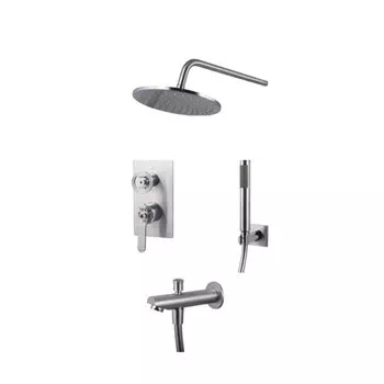 Душевая система Bronze de Luxe 1760's 6630CC, встраиваемая, тропический душ, латунь, хром