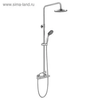 Душевая система D K Bayern Potsdam DA2153701B07, термостатический, тропический душ, хром