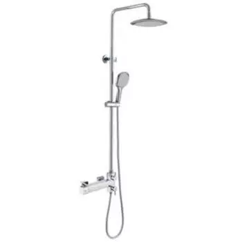 Душевая система D K Bayern Potsdam DA2173701B02, термостатический, тропический душ, хром