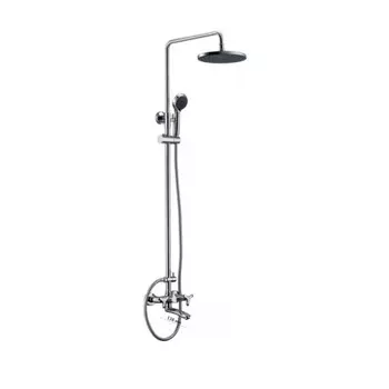 Душевая система KAISER Trio 57188, двухвентильный, лейка, тропический душ, хром