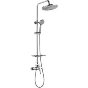 Душевая система Lemark Linara LM0460C, однорычажный, тропический душ, лейка, хром