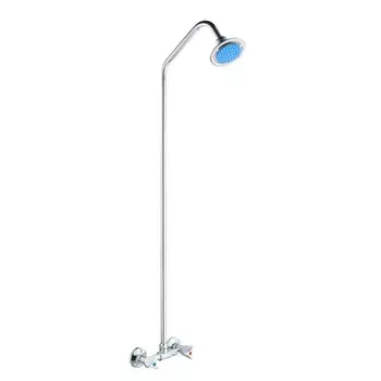 Душевая система "РМС" SL80-003-9, двухвентильная, тропический душ, цинк, хром