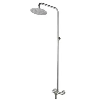 Душевая система "РМС" SUS124-003DK-3, тропический душ, нержавеющая сталь, сатин