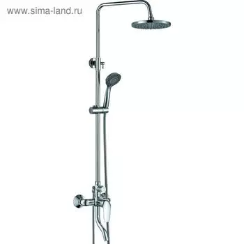 Душевая система RUSH ST4235-11, тропический душ, ручная лейка, поворотный излив, хром