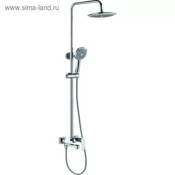 Душевая система RUSH ST4235-40, тропический душ, ручная лейка, повортный излив, хром